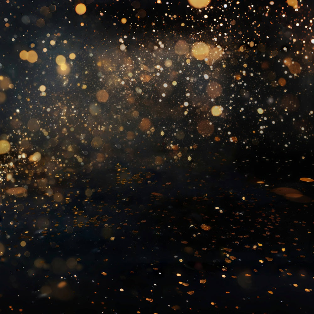 Glitter Bokeh Backdrop Golden Sparkling Glitter Lights Bokeh Backdrop UK MRR9-54