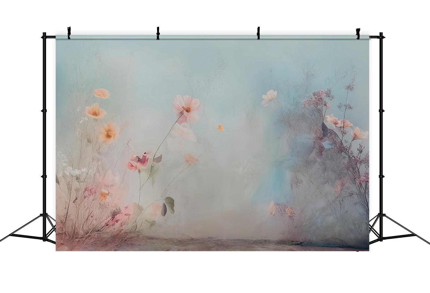 Fine Art Backdrops Soft Pastel Flower Field Artistic Backdrop UK MRR9-71