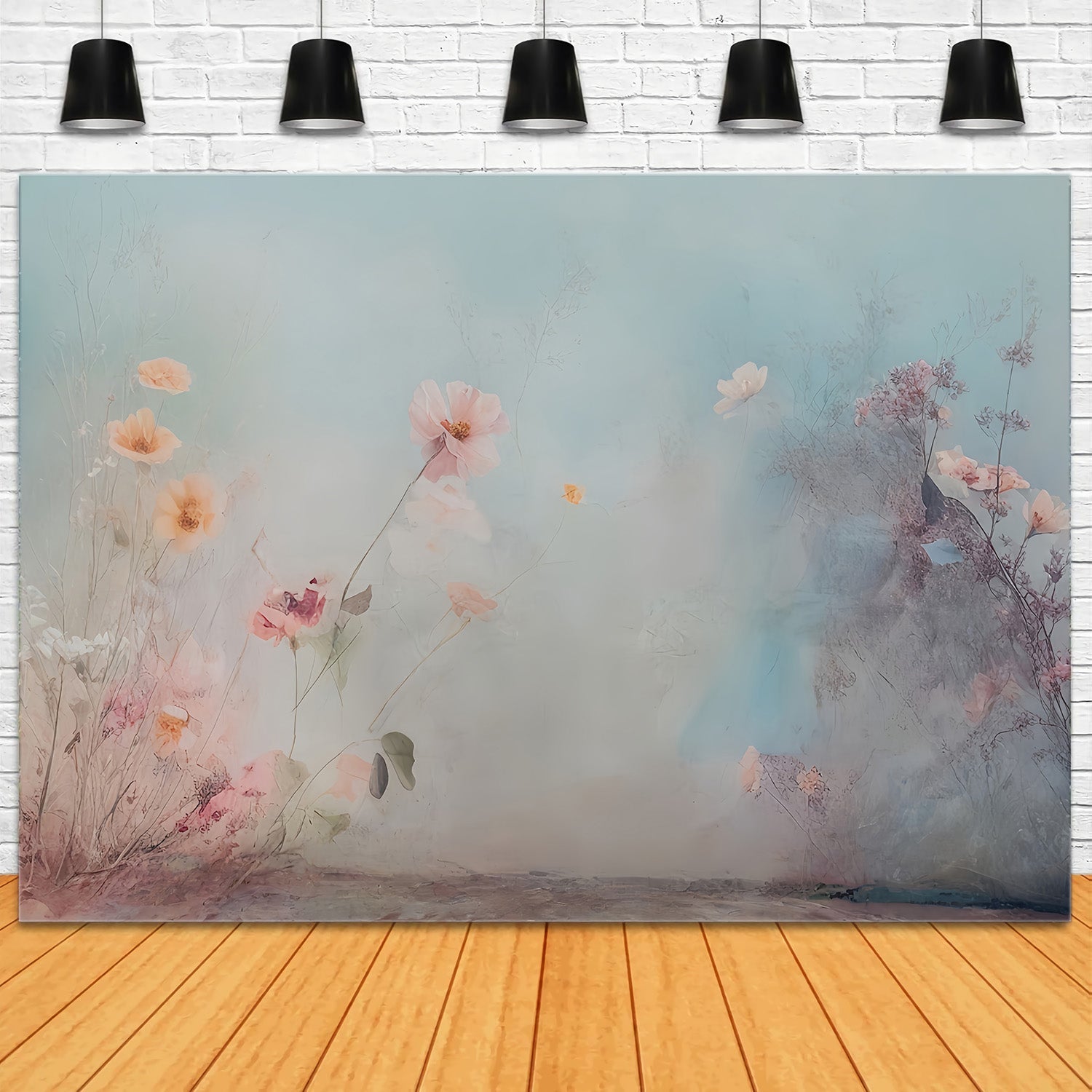 Fine Art Backdrops Soft Pastel Flower Field Artistic Backdrop UK MRR9-71