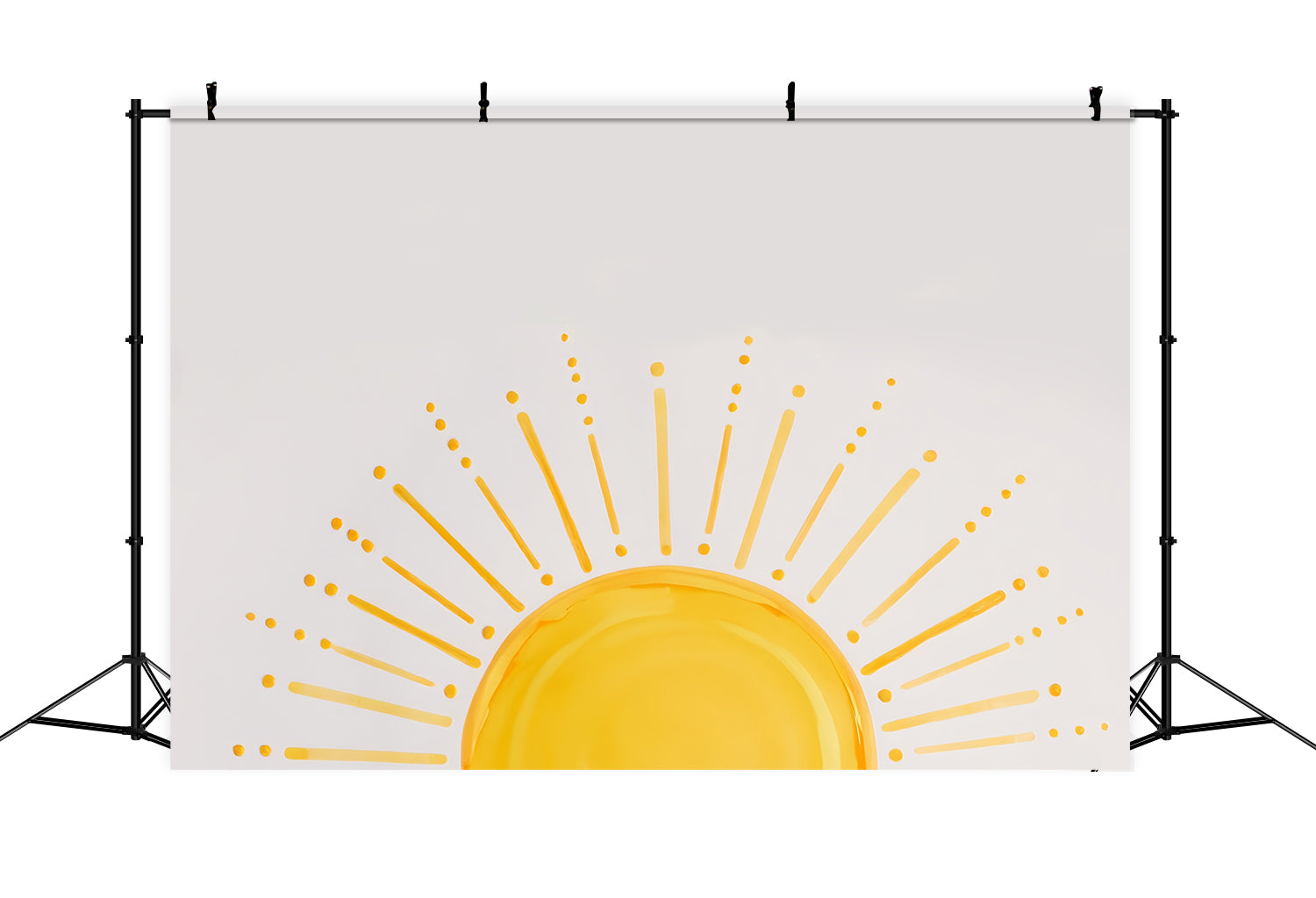 Children Backdrops Minimalist Yellow Sun Rays Kids Photo Backdrop UK MRR9-75
