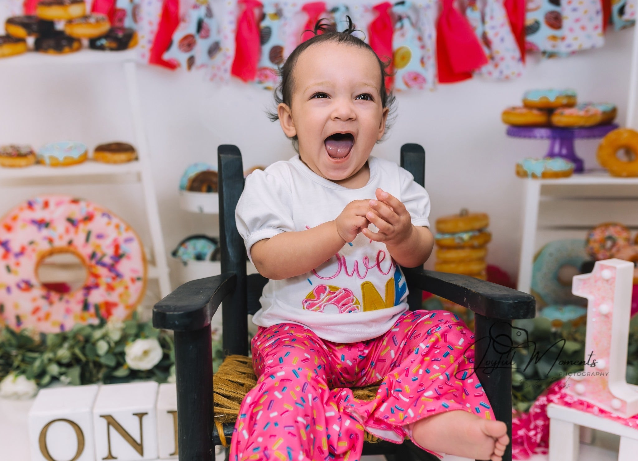 Cake Smash Backdrop Colorful Donut Dessert Party Setup Birthday Photo Backdrop UK MRR9-8