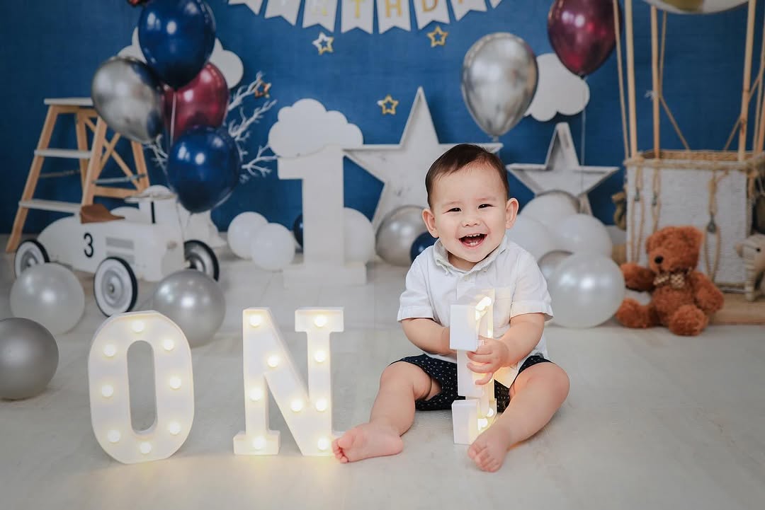 Children Happy 1st Birthday Party Backdrop  SH-759