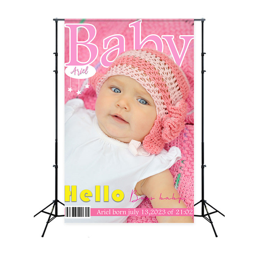 Custom Birthday Backdrops Tender Baby Moments Pastel Backdrop UK RR1-115