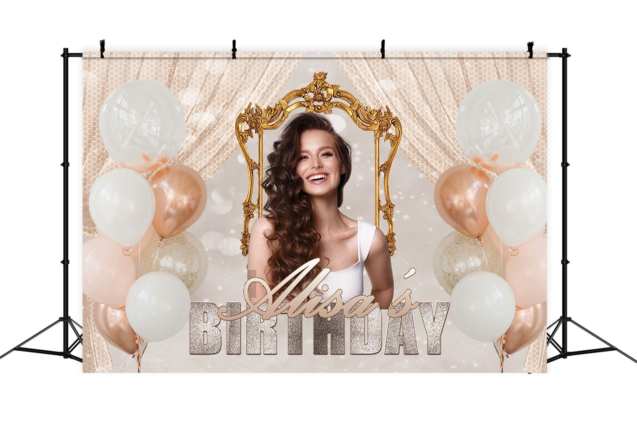 Personalized Birthday Backdrops Dreams Balloon Celebration Backdrop UK RR1-86