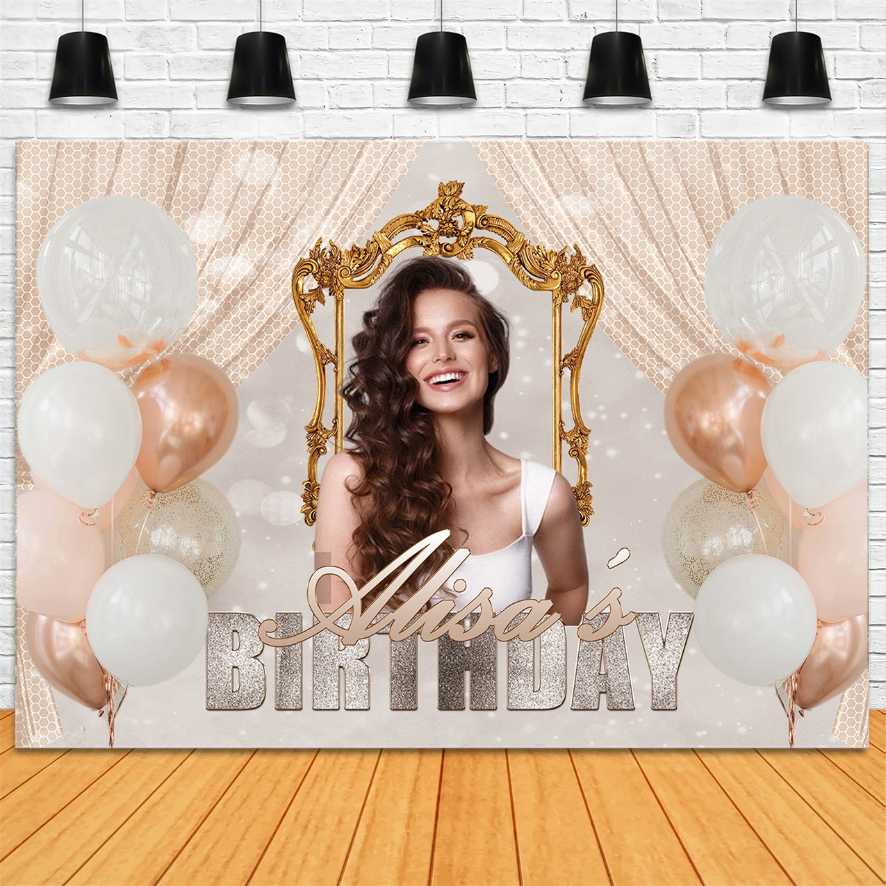 Personalized Birthday Backdrops Dreams Balloon Celebration Backdrop UK RR1-86