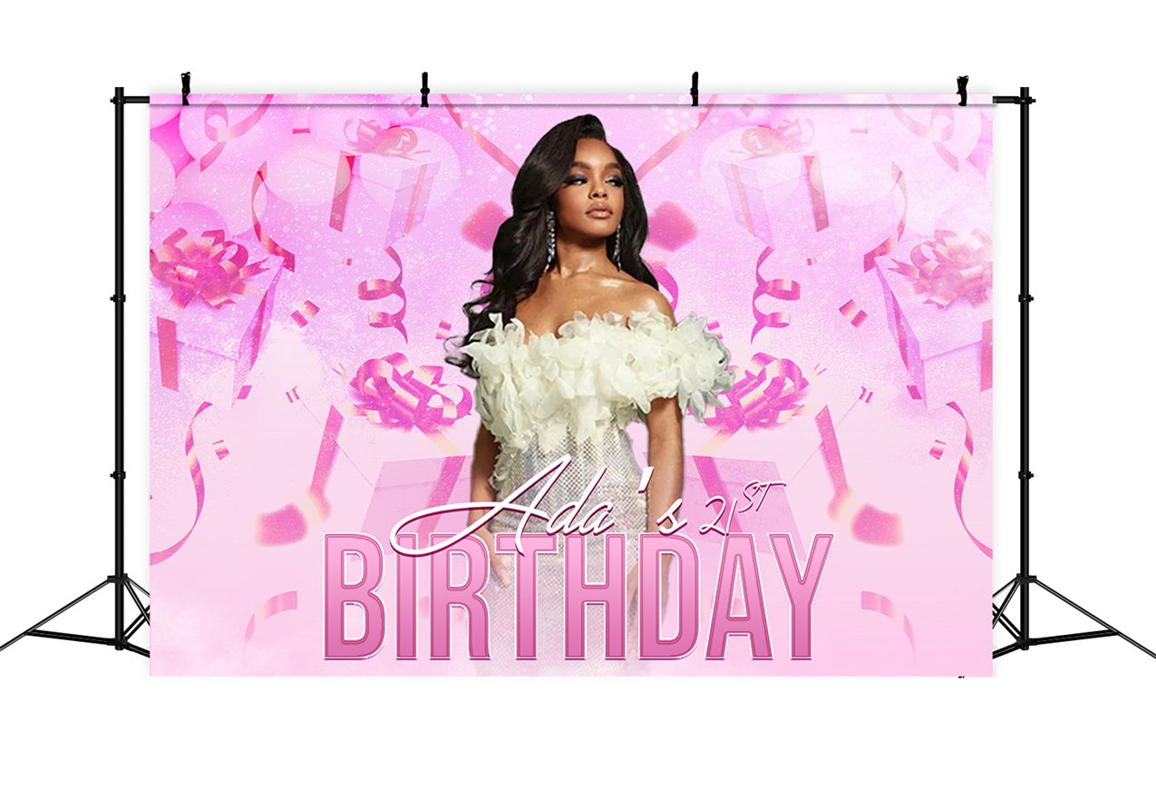 Personalised Birthday Backdrop Sweet 21st Celebration Backdrop UK RR1-92