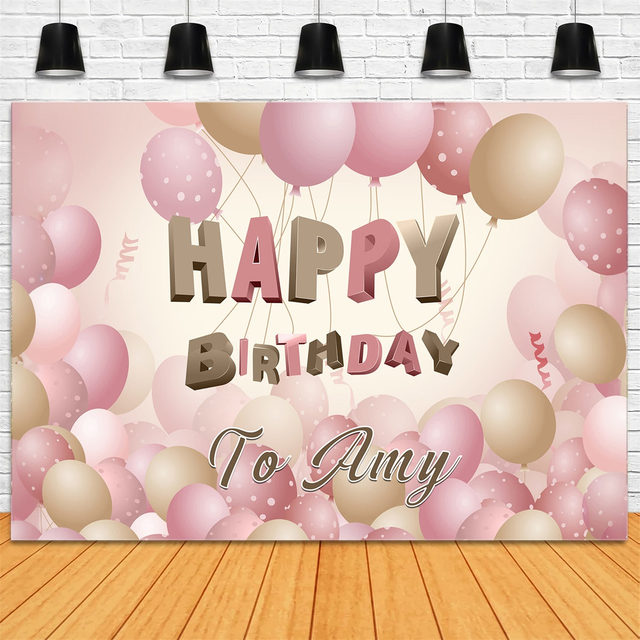 Custom Made Birthday Backdrops Elegant Pastel Balloon Backdrop UK RR12-75