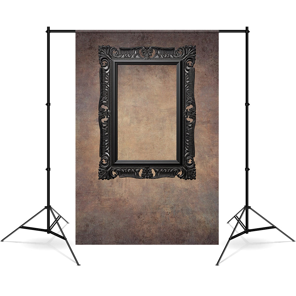 DBackdrop Art Black Vintage Photo Frame Abstract Backdrop RR4-20