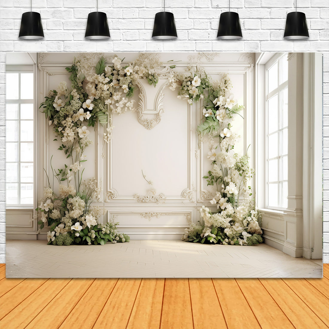 There, delicious candies, cakes and deserts on the table.With elegant ...