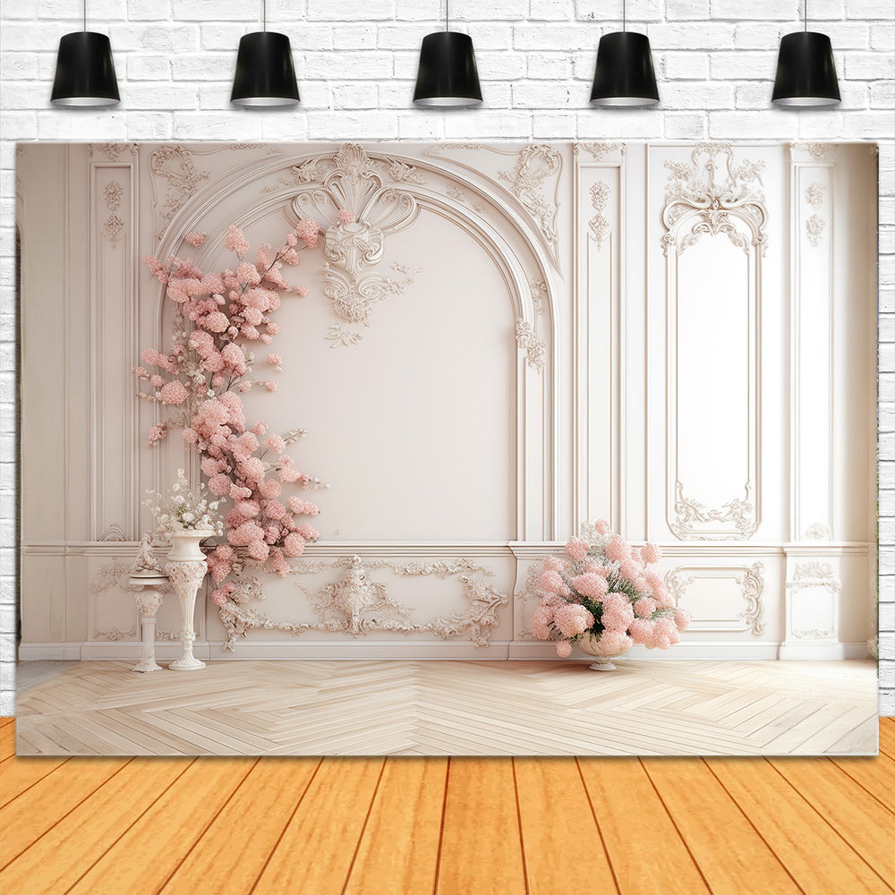 There, delicious candies, cakes and deserts on the table.With elegant ...