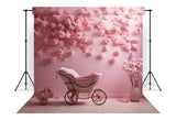 DBackdrop Pink Wall Rose Embellished Trolley Backdrop RR4-34