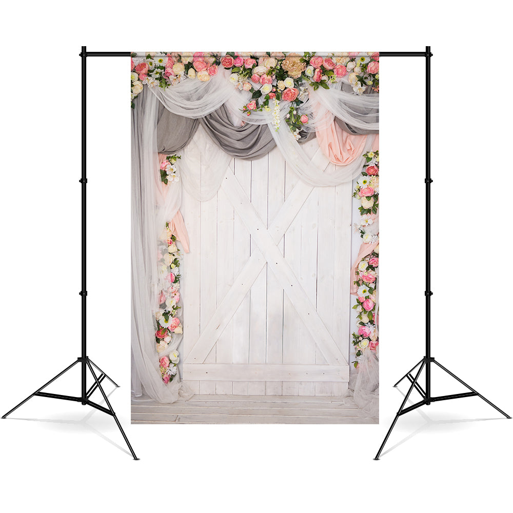 DBackdrop Flower Wedding Theme Wood Panel Backdrop RR4-37