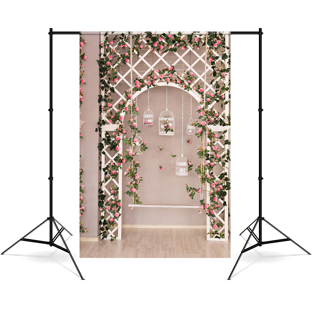 DBackdrop Vine Flower Holy Birdcage Backdrop RR4-40