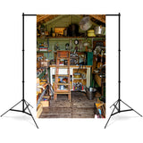 Father's Day Family Tools Attic Ladder Backdrop RR5-16