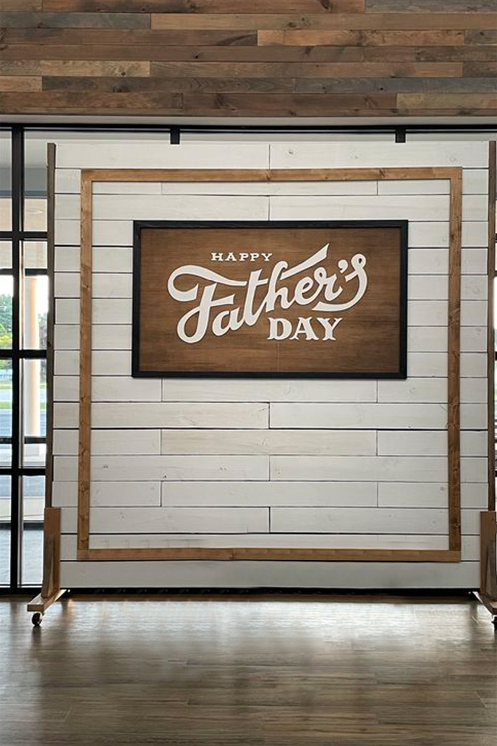 Father's Day Wood Sign Brick Wall Backdrop RR5-24