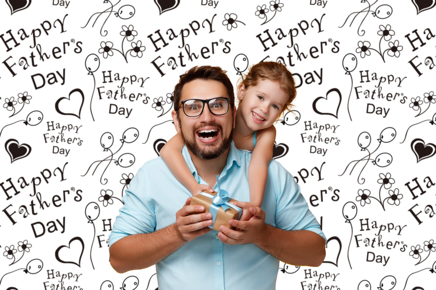 Father's Day Hand Draw Lettering Backdrop RR5-29