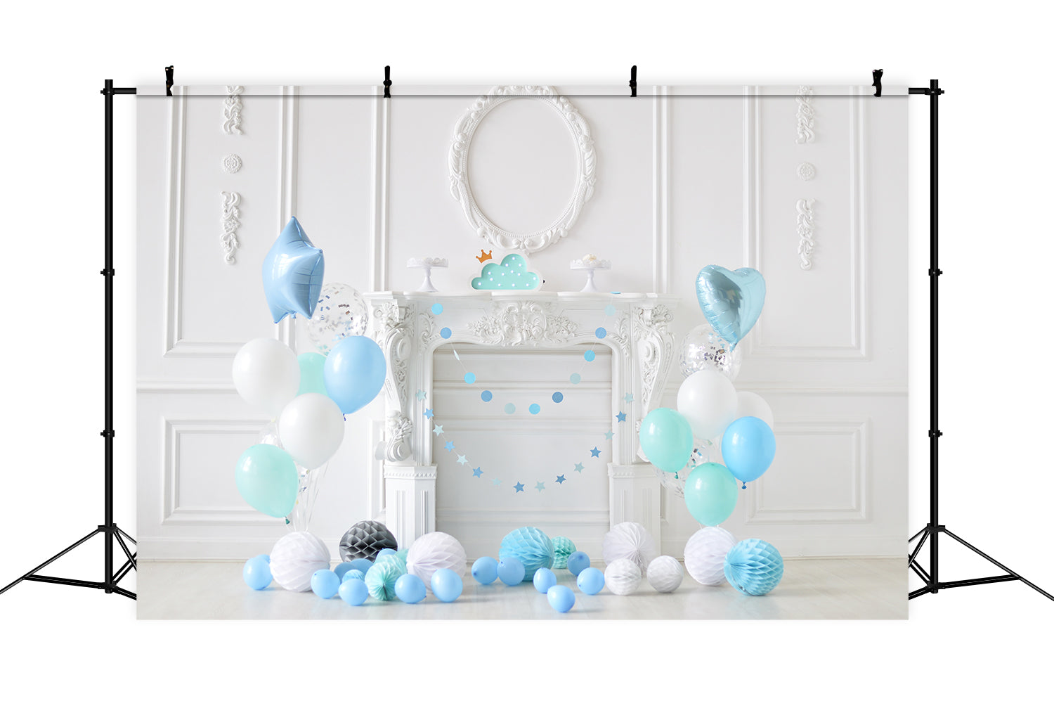 Balloon Decoration Kid's Birthday Backdrop UK RR5-34