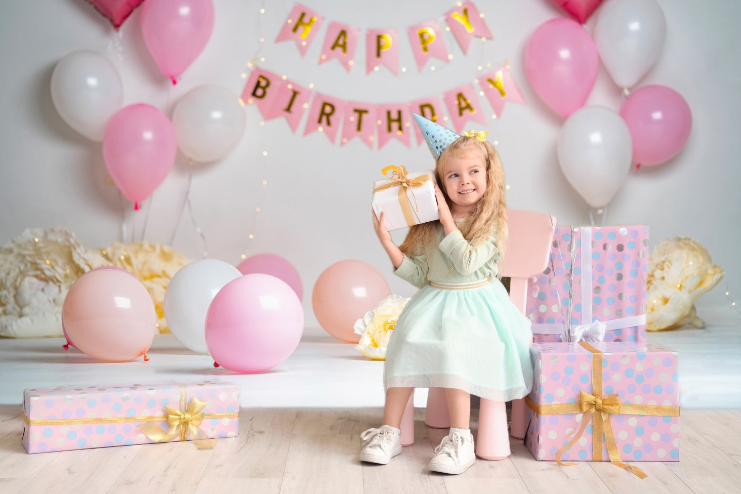 Baby Birthday Banner Decoration Backdrop UK RR5-40