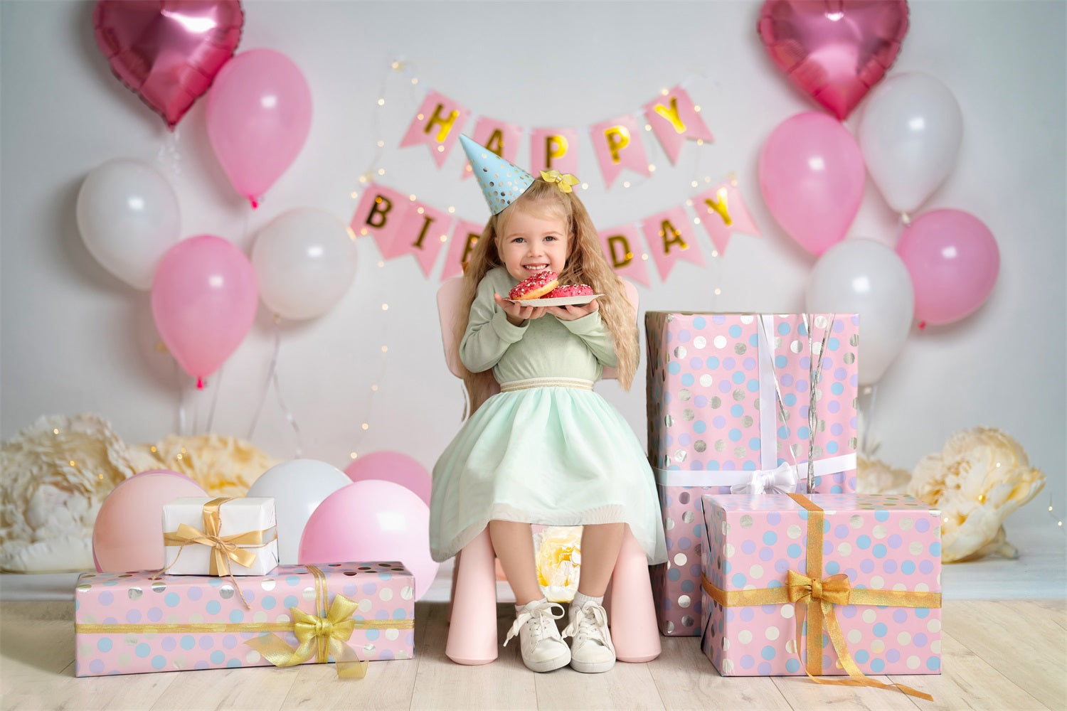 Baby Birthday Banner Decoration Backdrop UK RR5-40