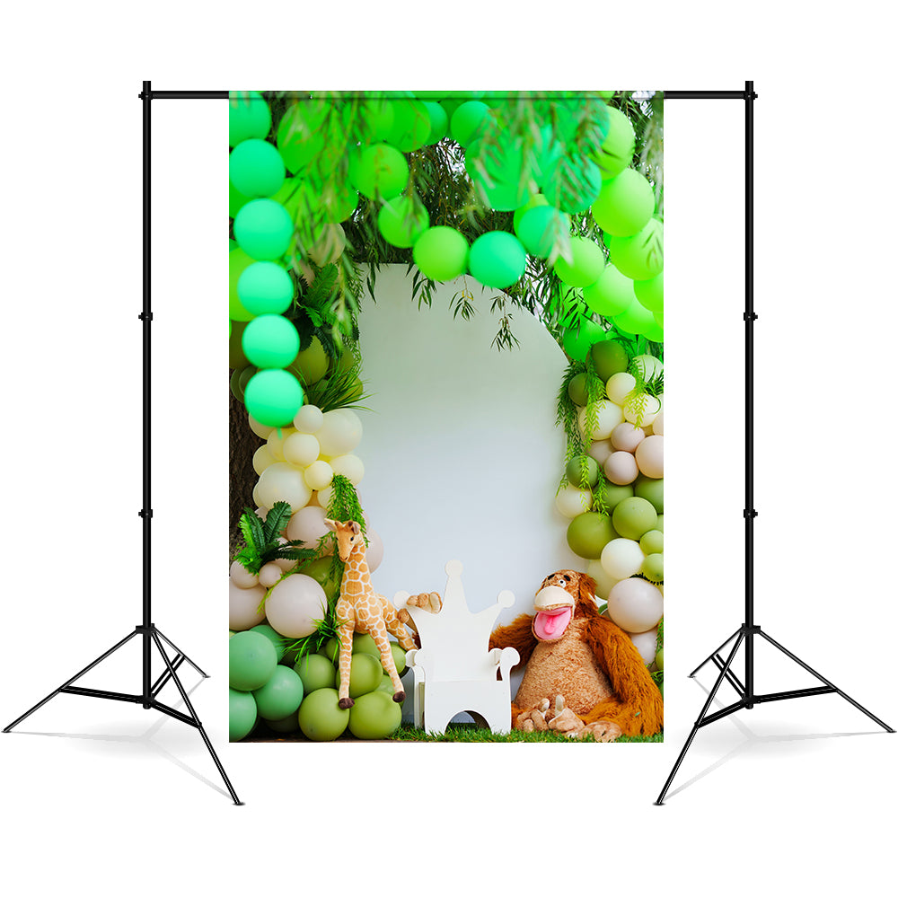 Wildlife Jungle Birthday Party Decoration Backdrop UK RR5-46