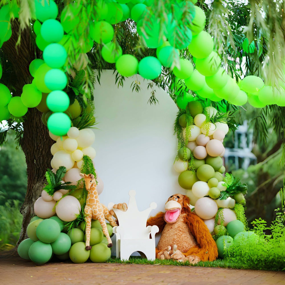 Wildlife Jungle Birthday Party Decoration Backdrop UK RR5-46