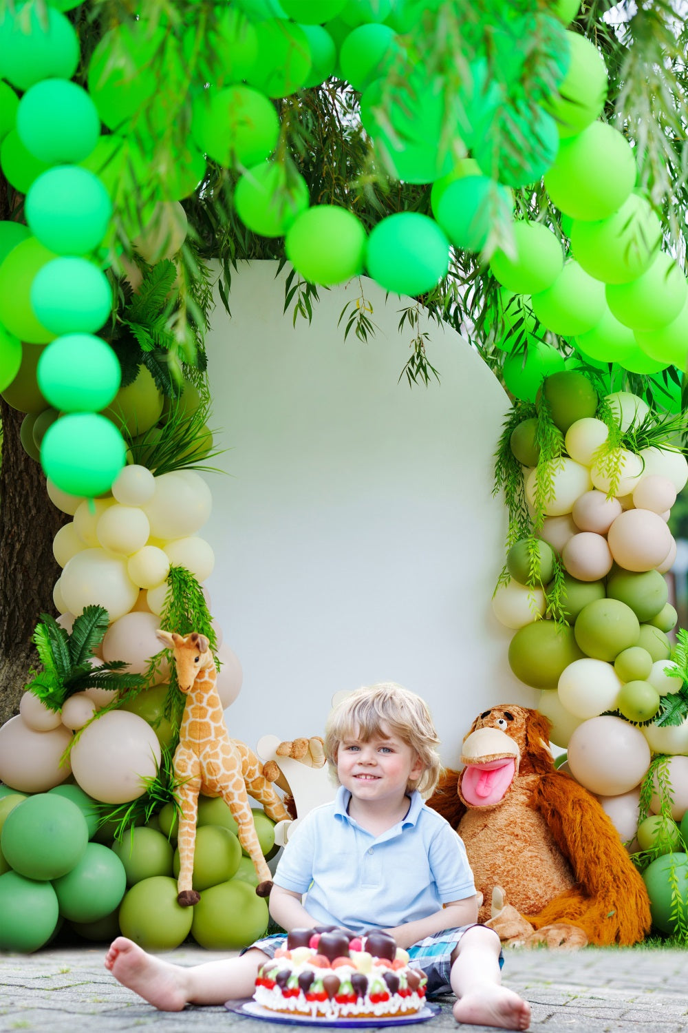 Wildlife Jungle Birthday Party Decoration Backdrop UK RR5-46