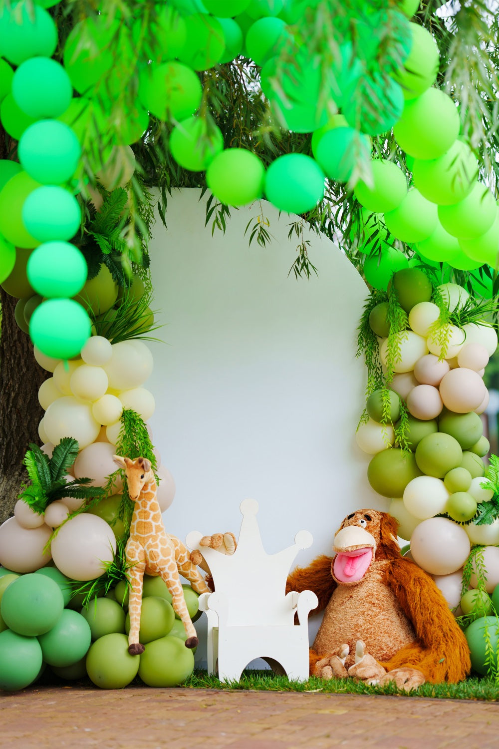 Wildlife Jungle Birthday Party Decoration Backdrop UK RR5-46