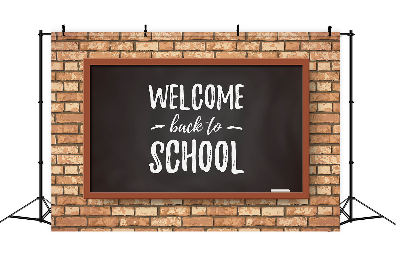 Chalkboard Welcome Back to School Backdrop RR6-28