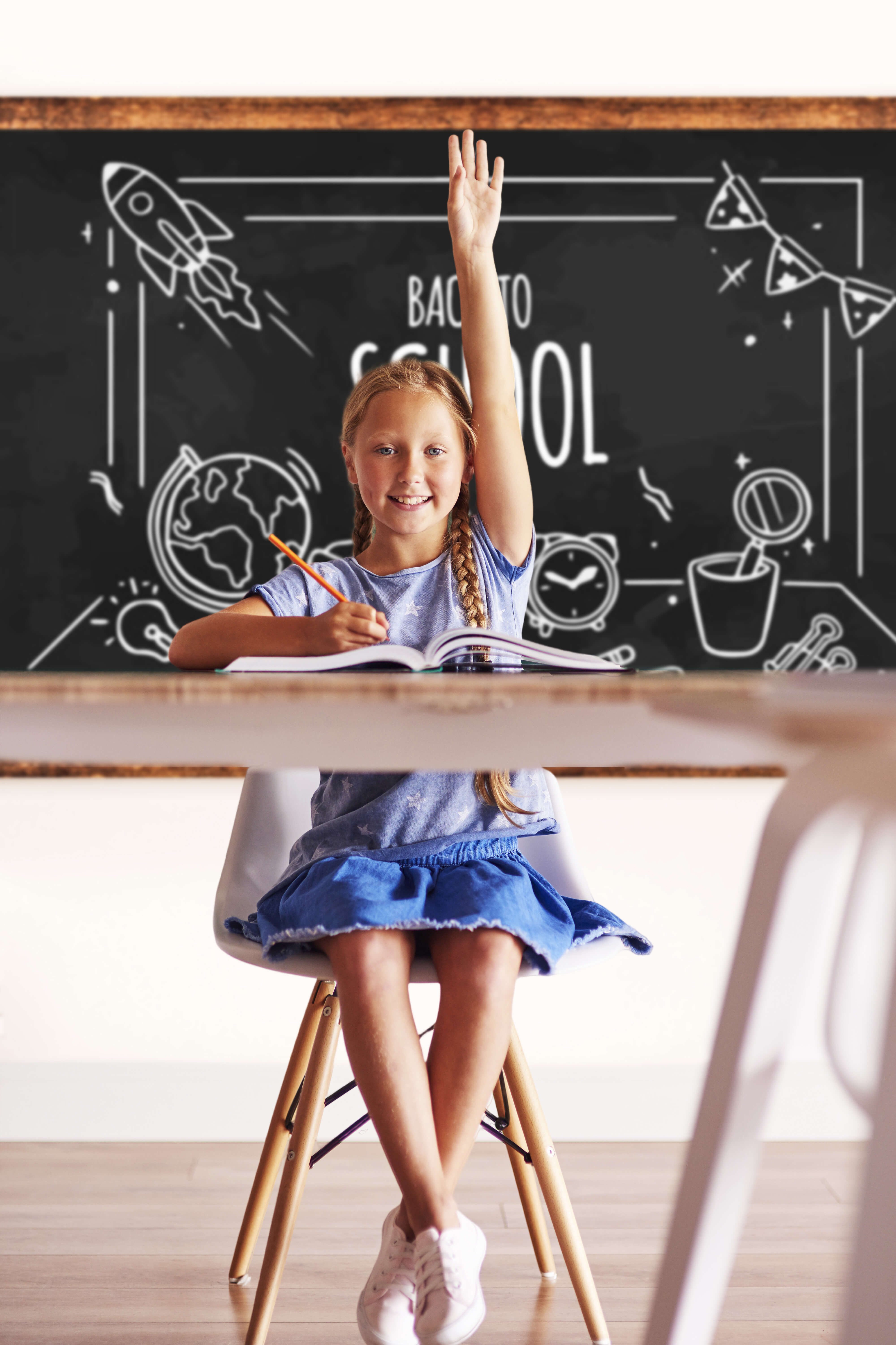 Back to School Classroom Blackboard Backdrop RR6-30