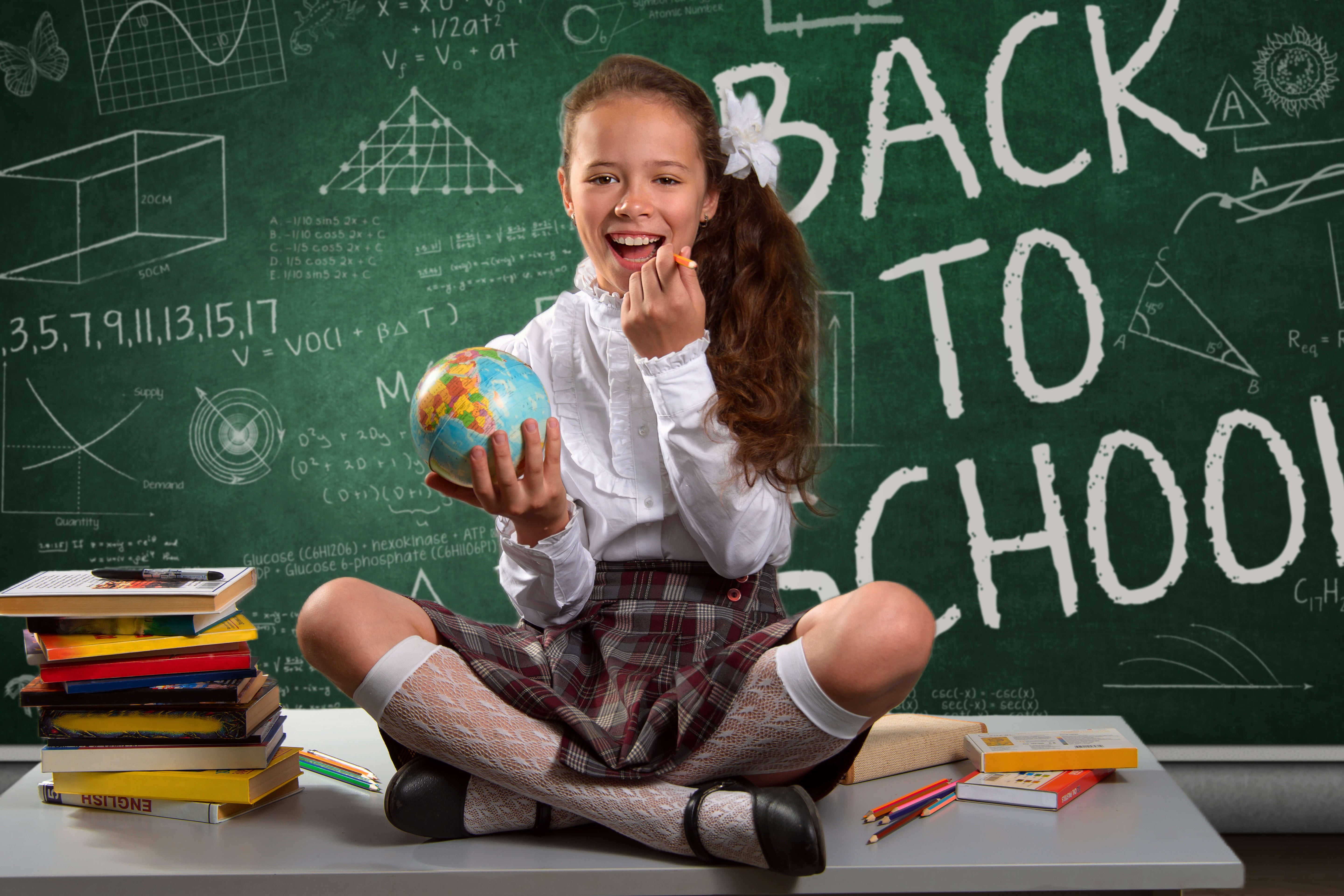 Chalkboard Back to School Photography Backdrop RR6-42