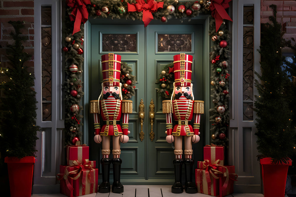 Christmas House Nutcracker Store Backdrop UK RR6-56