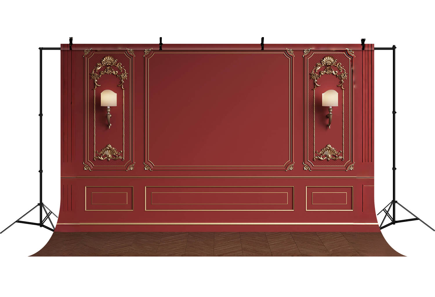 Vintage Interior Red Retro Wall Door Backdrop UK RR6-71