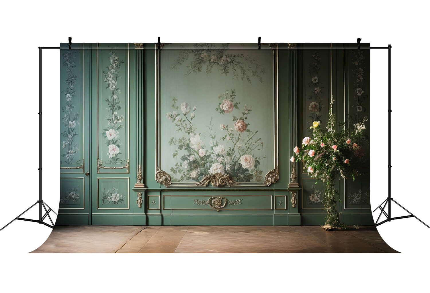 Classic Interior Retro Flower Wall Backdrop UK RR6-80