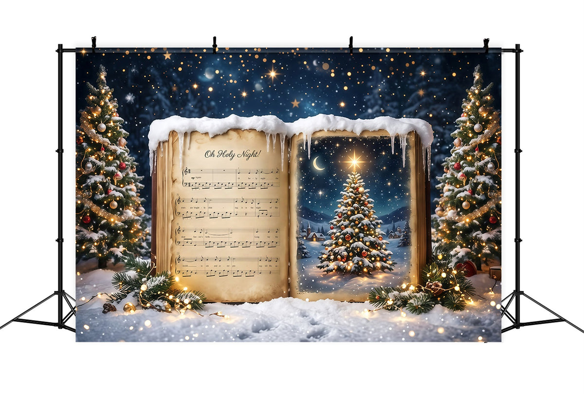 Christmas Photoshoot Backdrop Joy to the World Music a Christmas Carol Backdrop UK RR610-13