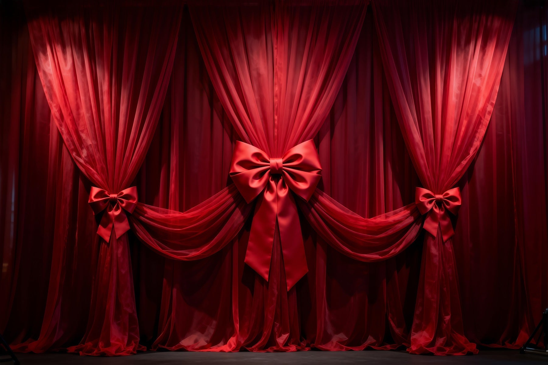 Boudoir Photography Backdrops Crimson Velvet Bowed Drapery Classic Photo Backdrop UK RR62-91