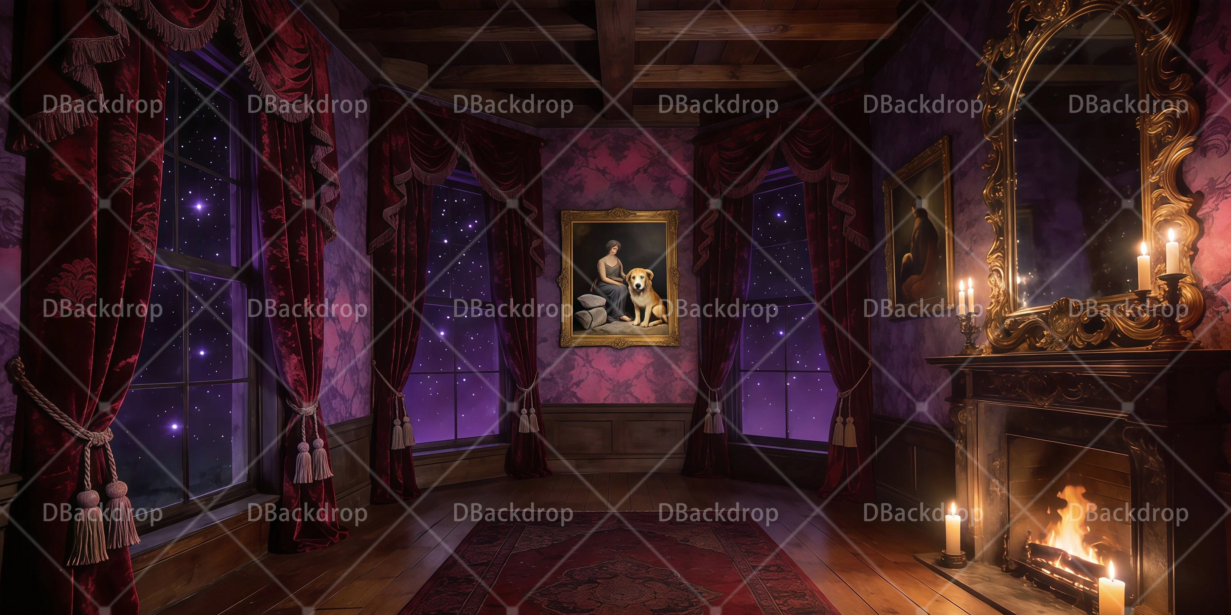 Stage Backdrop Ideas Spooky Living Room Theater Backdrop UK RR65-T119