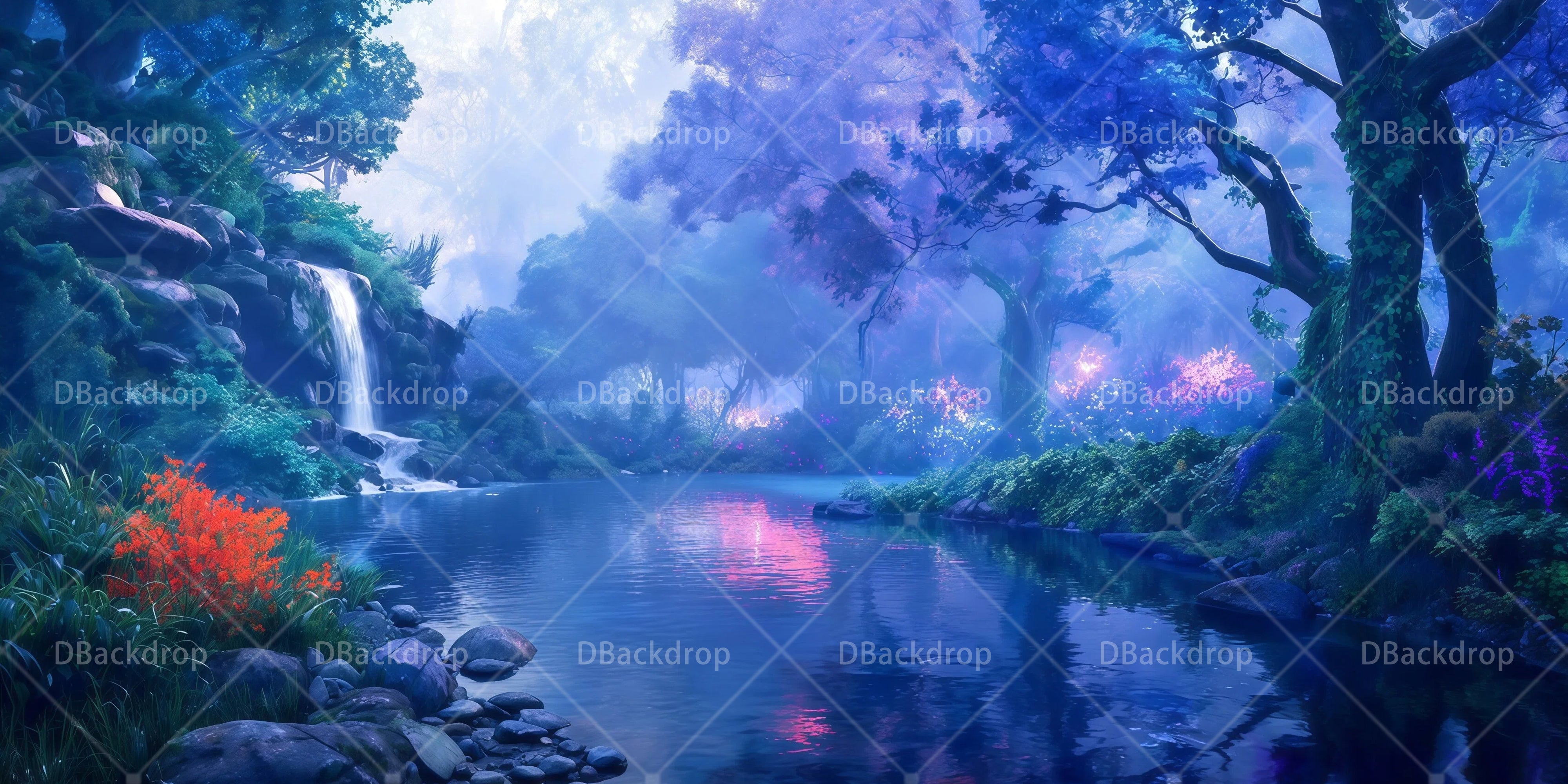 Forest Stage Backdrop Chimera Jungle Stage Scenery Backdrops UK RR65-T29
