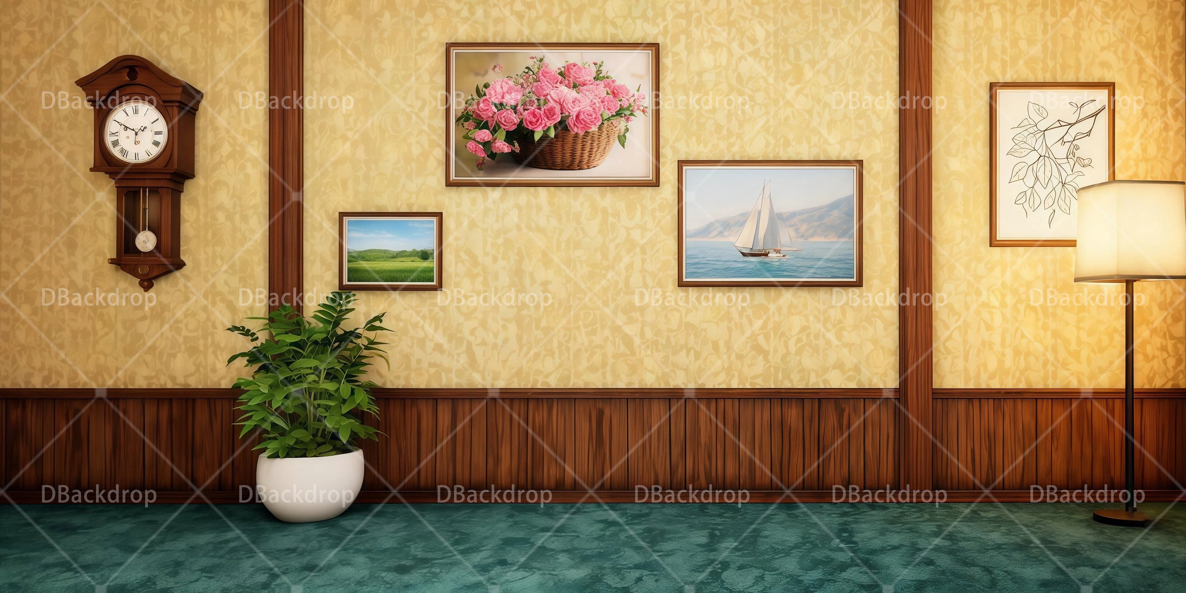 Performance Backdrop Living Room Professional Stage Backdrops UK RR65-T50