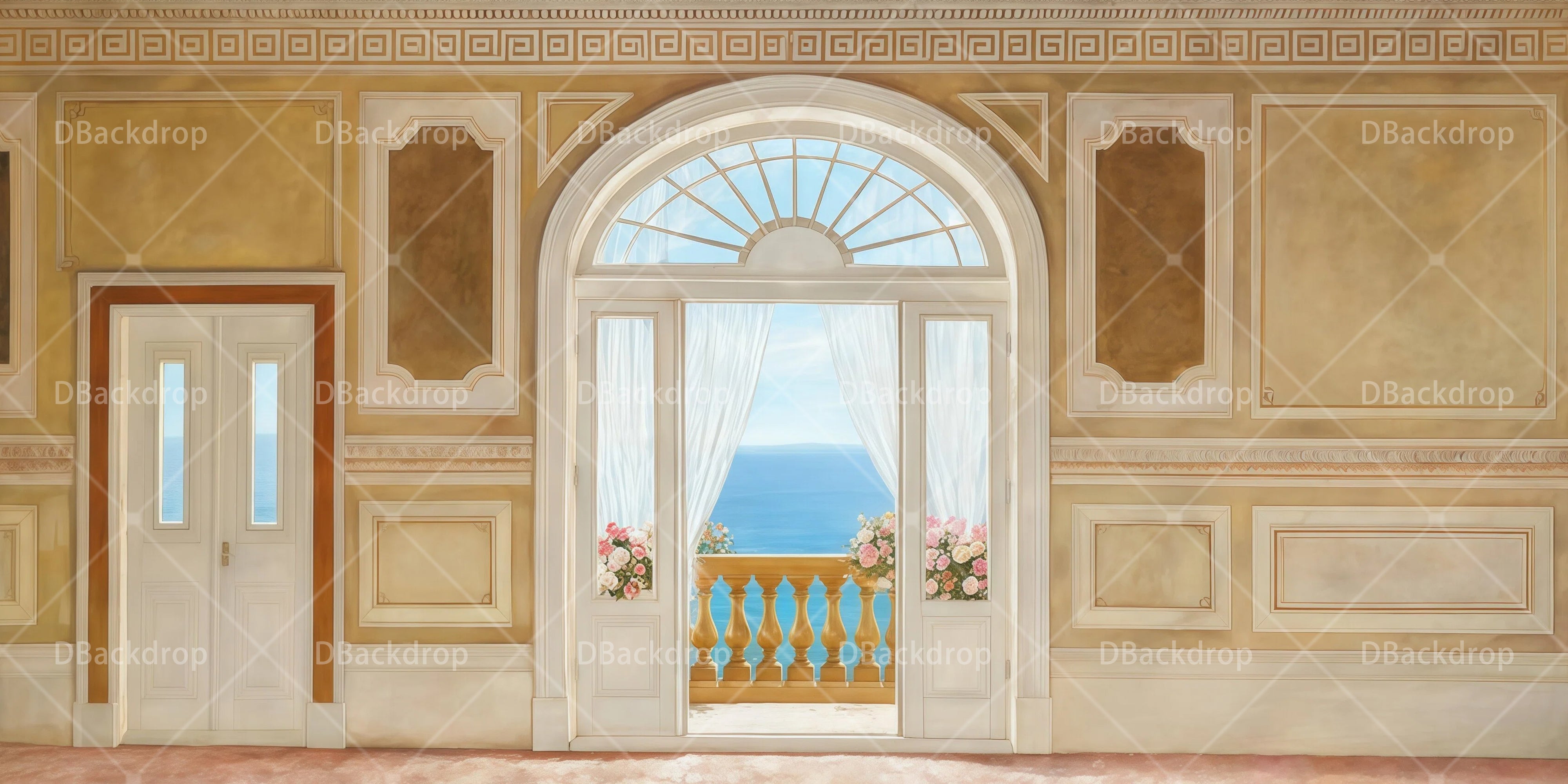 Professional Stage Backdrops Ocean Arches Scenic Backdrops UK RR65-T71