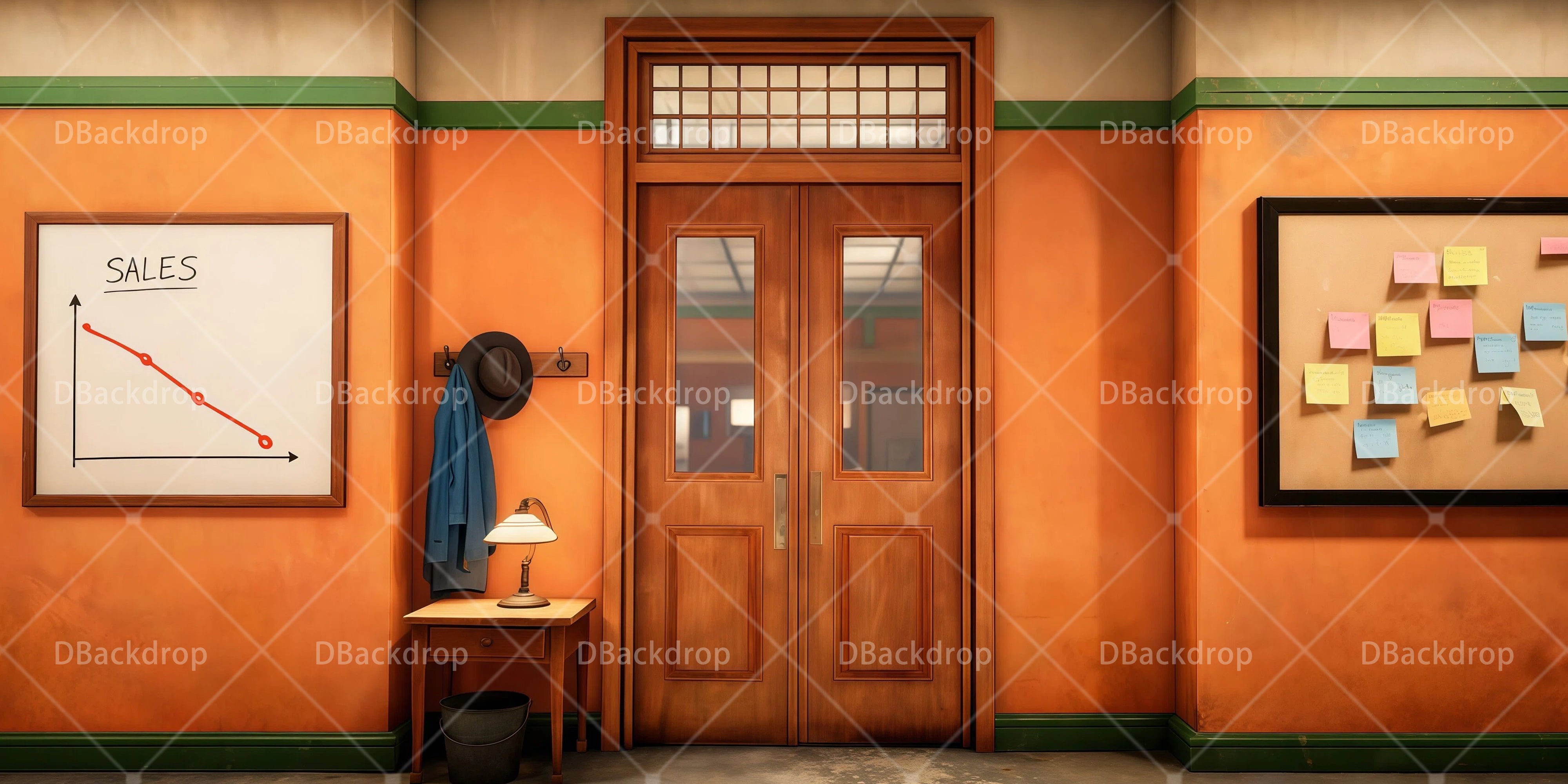 Professional Stage Backdrops Modern Office Theater Backdrop UK RR65-T90