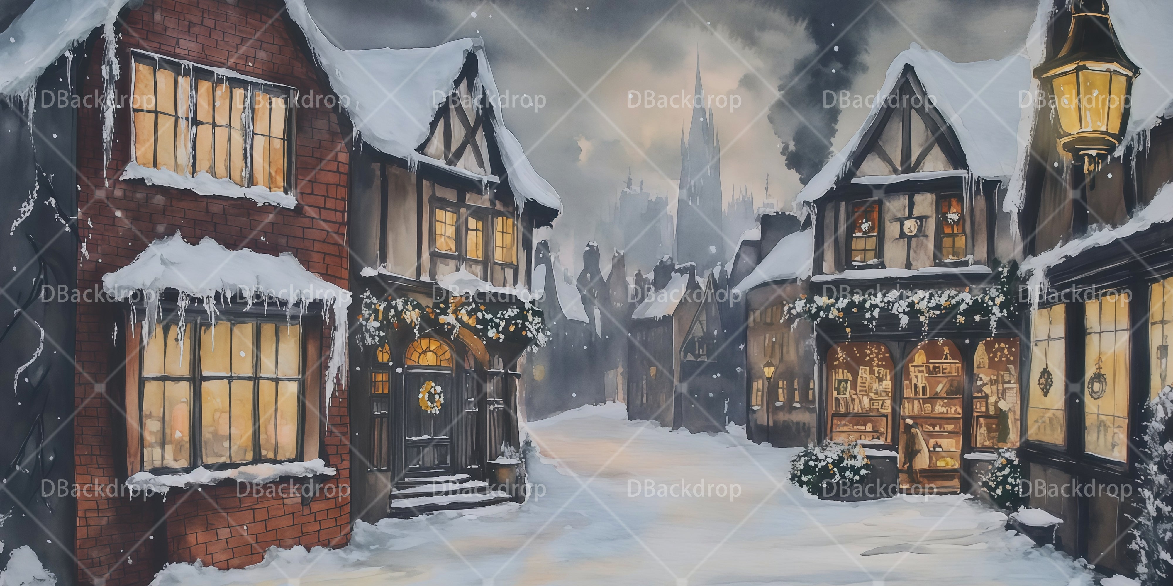 Theater Backdrop Dickens Street School Play Backdrops UK RR66-T36
