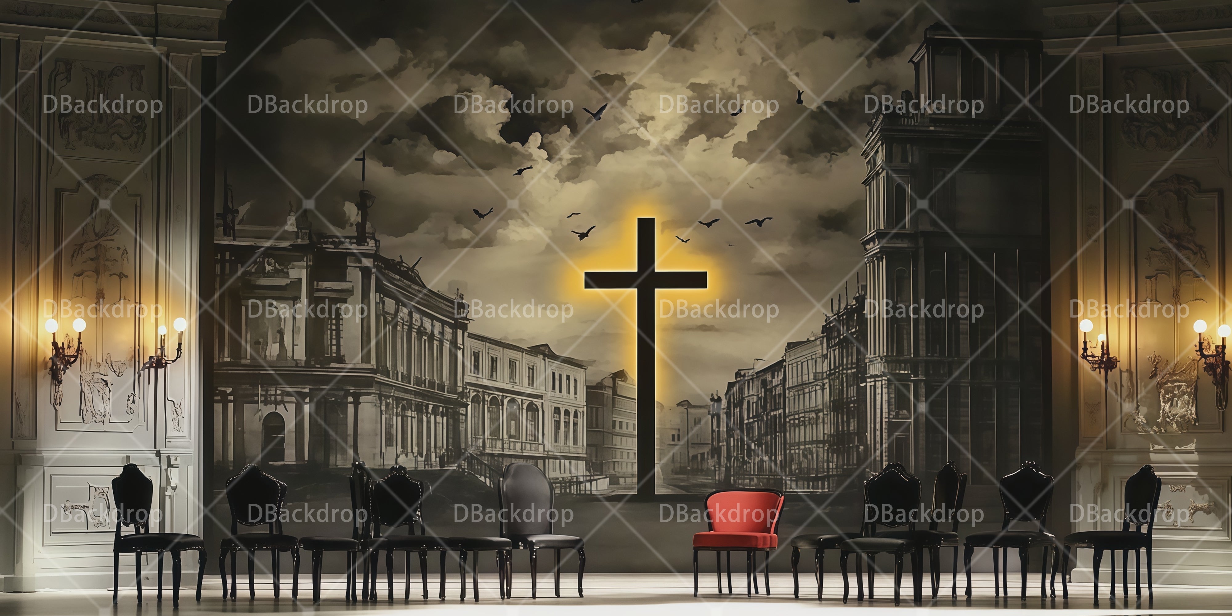 Stage Backdrop Ideas Cross City Hall Backdrops UK Theater RR66-T42