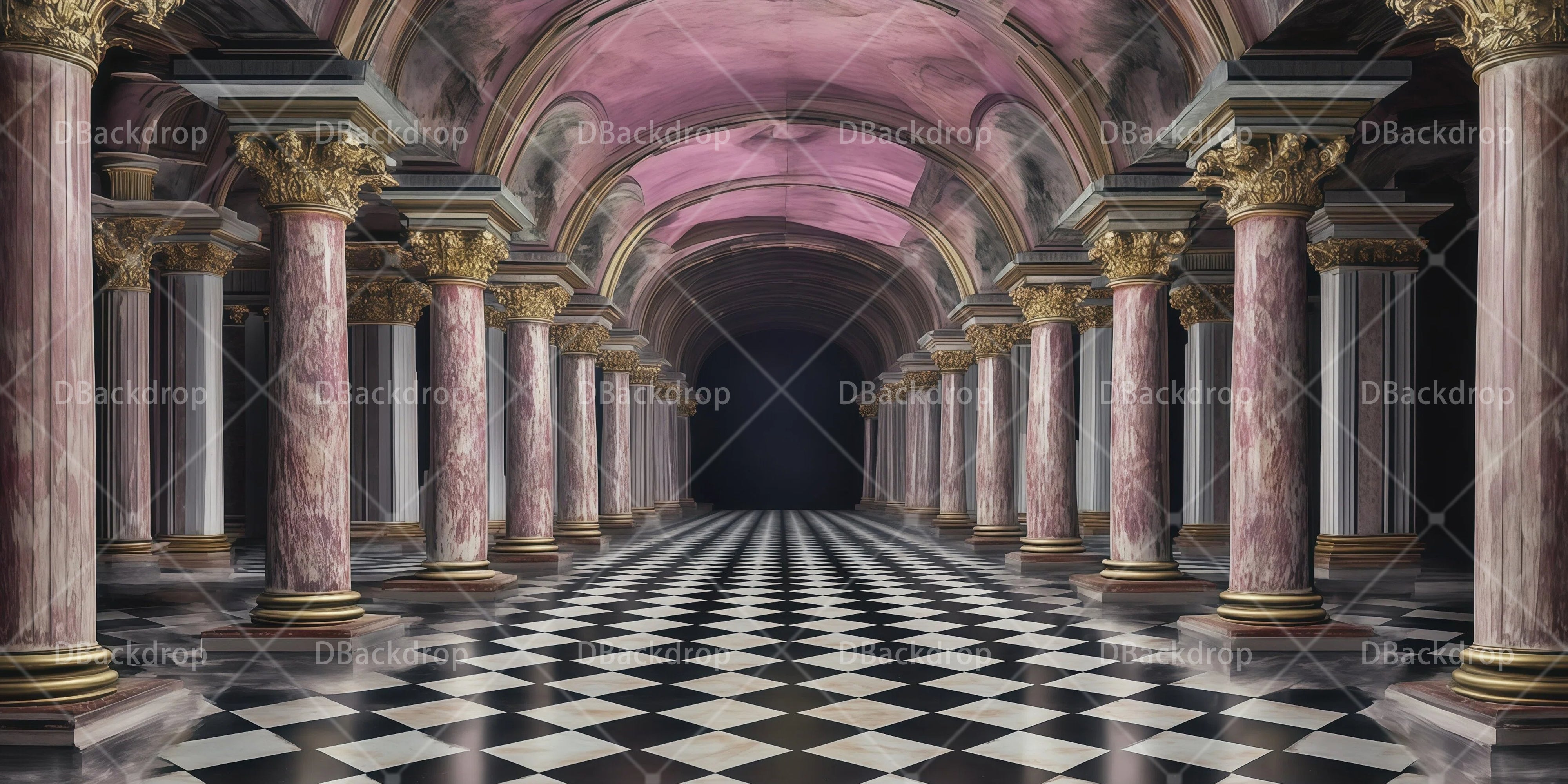 Professional Stage Backdrops Luxury Hall UK Theater Backdrop RR66-T44