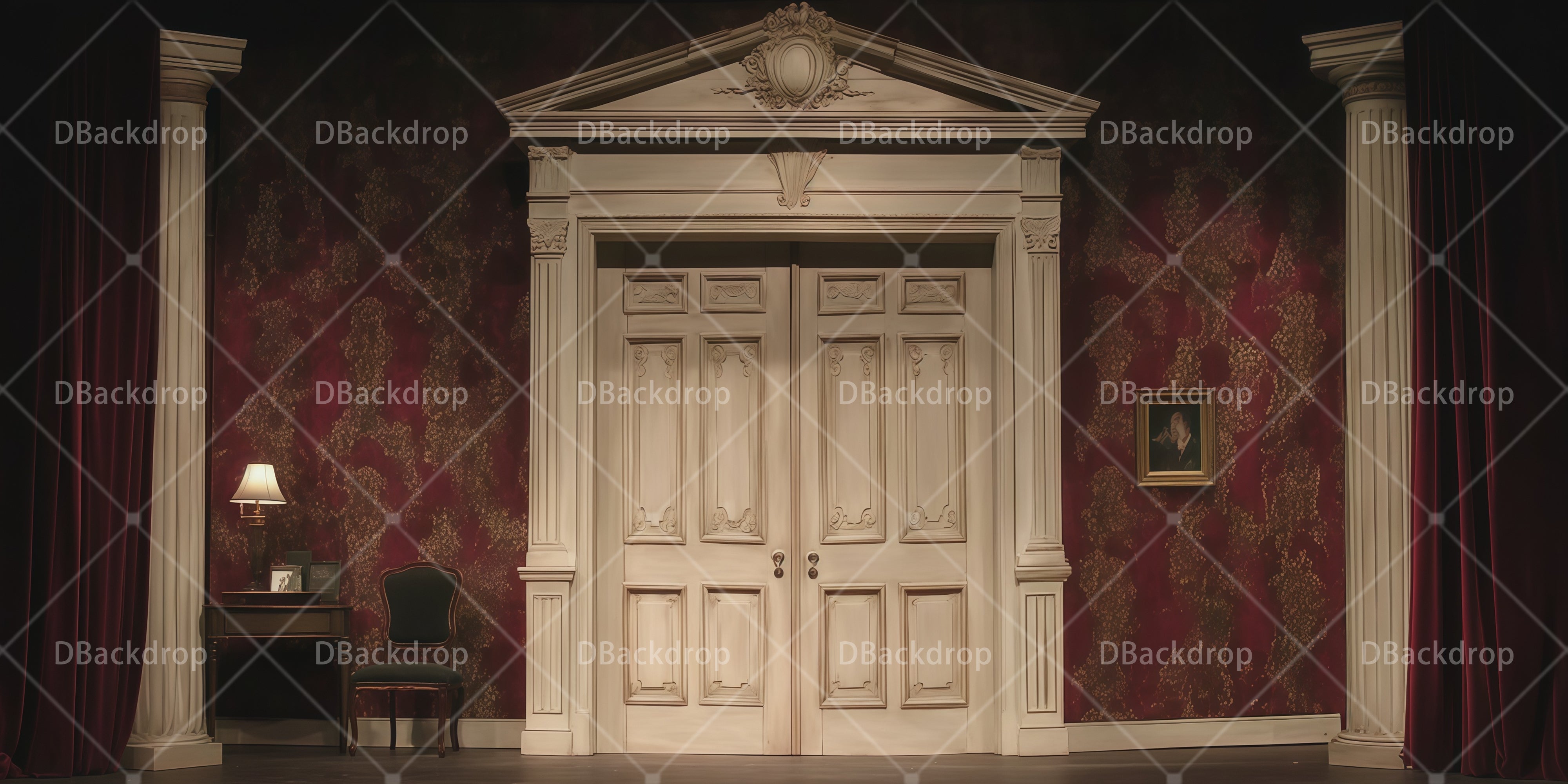 Backdrops For Theater Vintage Manor School Play Backdrops UK RR66-T47