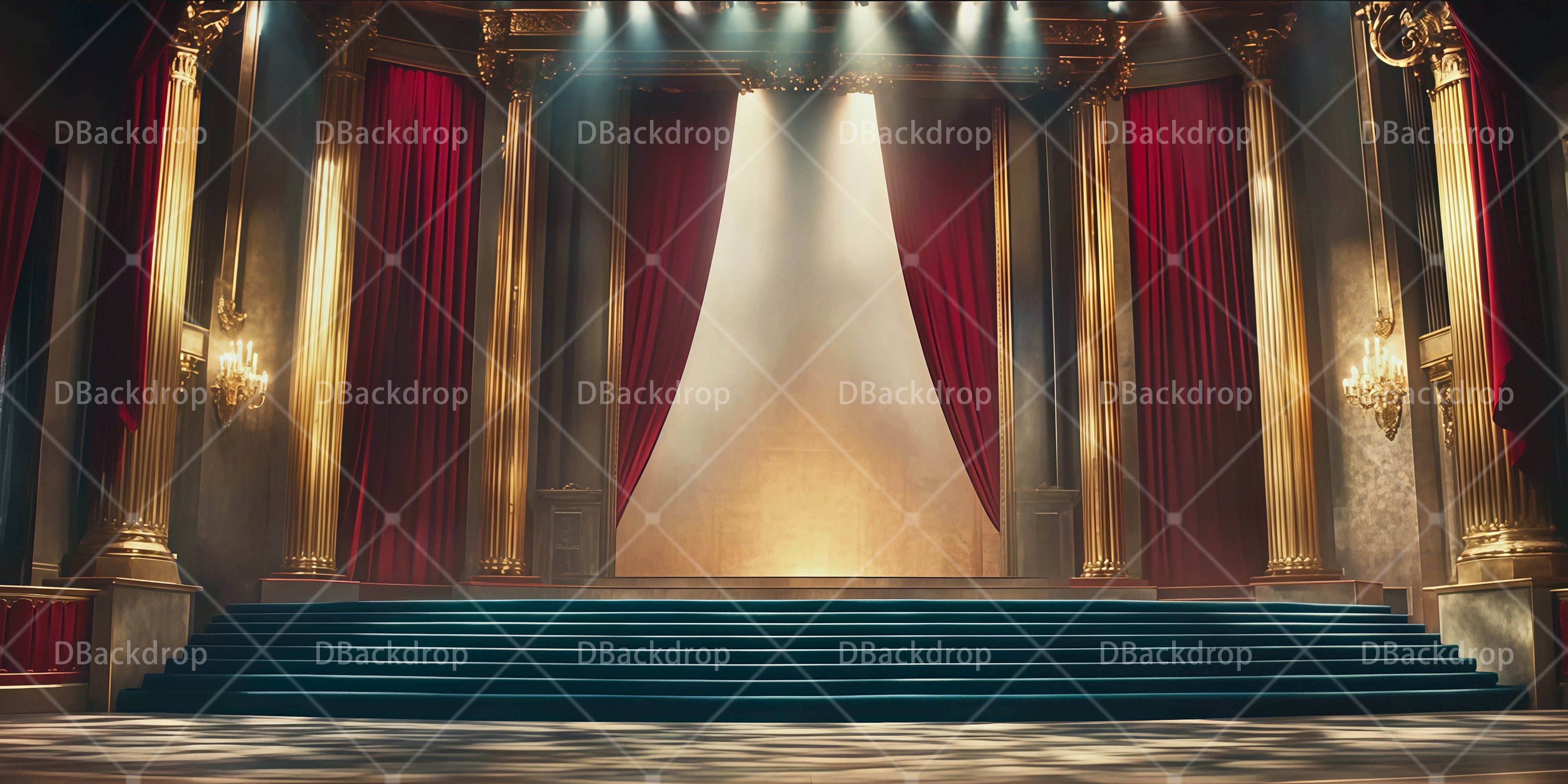 Theater Stage Backdrop Night Club Dance Recital UK Backdrop RR66-T55