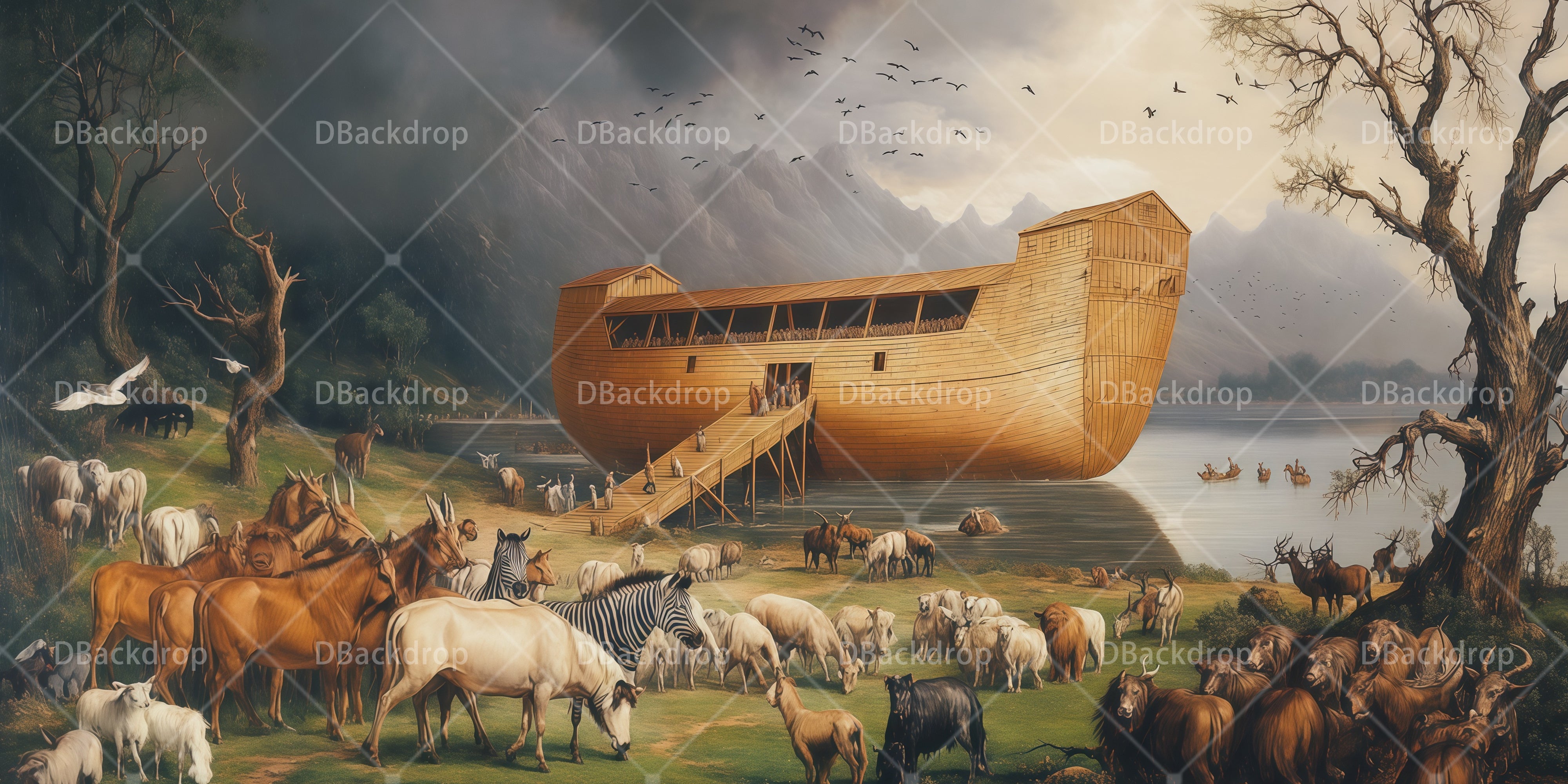 Professional Stage Backdrops Boarding Ark UK Performance Backdrop RR66-T89