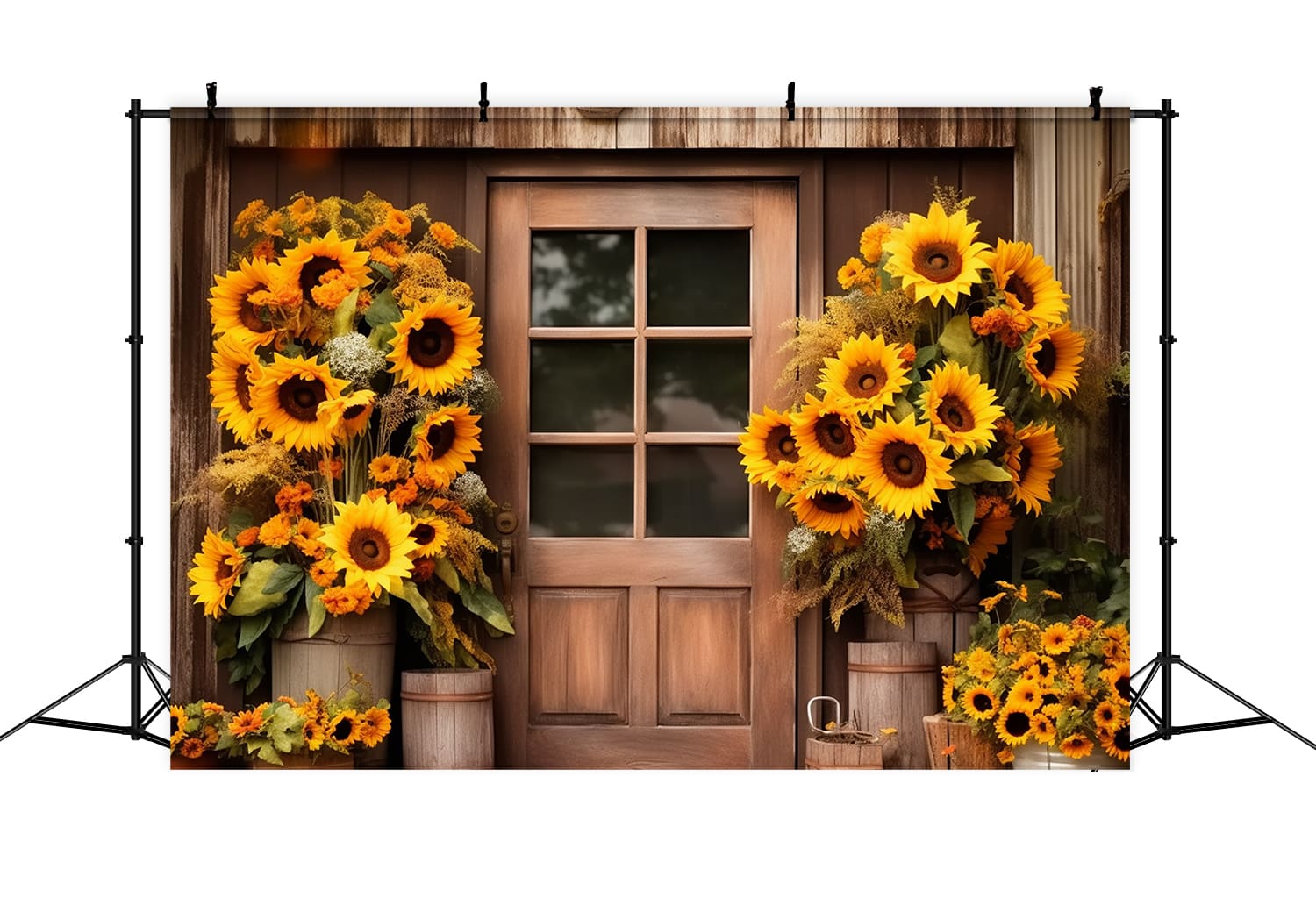 Sunflowers Autumn Photography Backdrop UK RR7-124