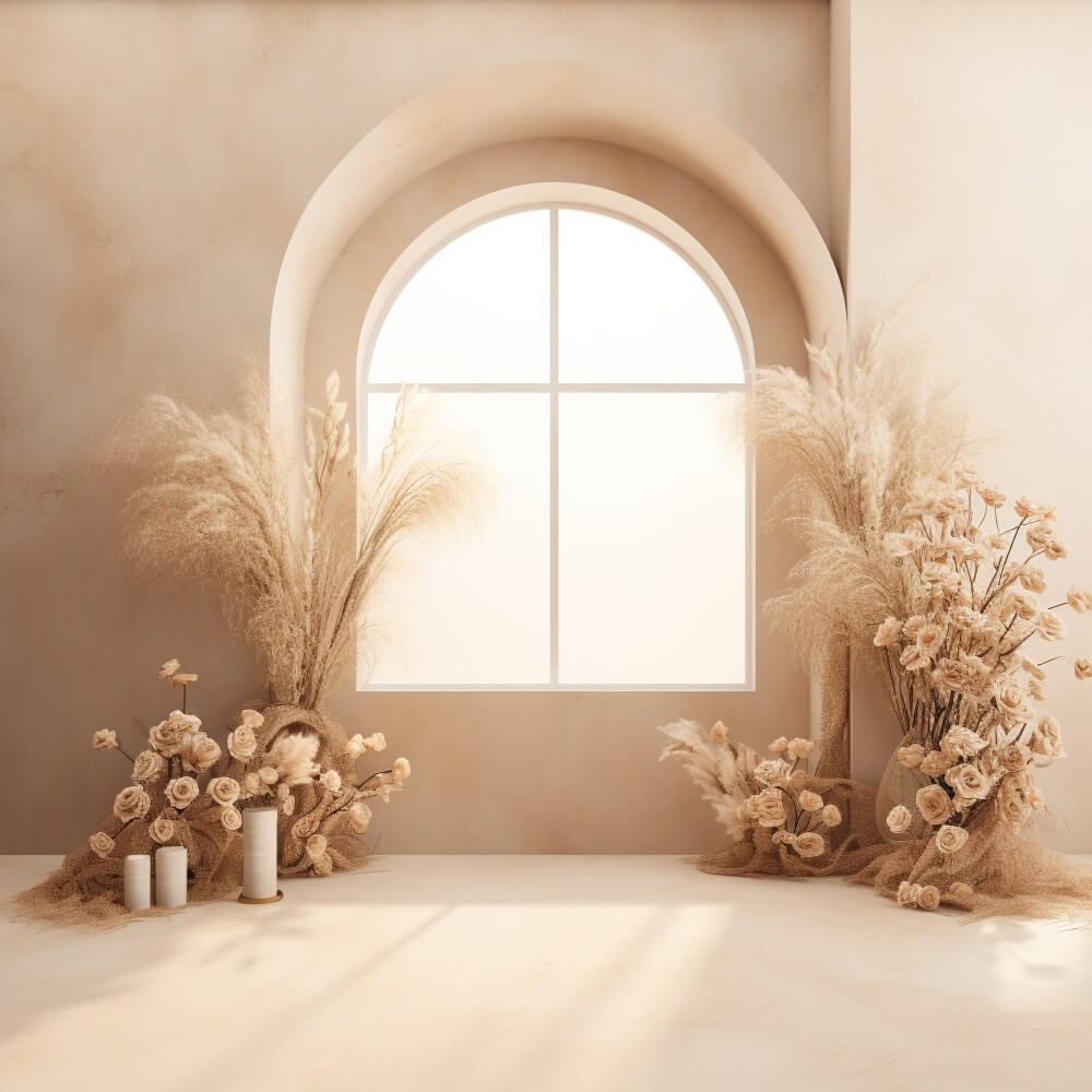 Ethereal Window Boho Photography Backdrop UK RR7-18