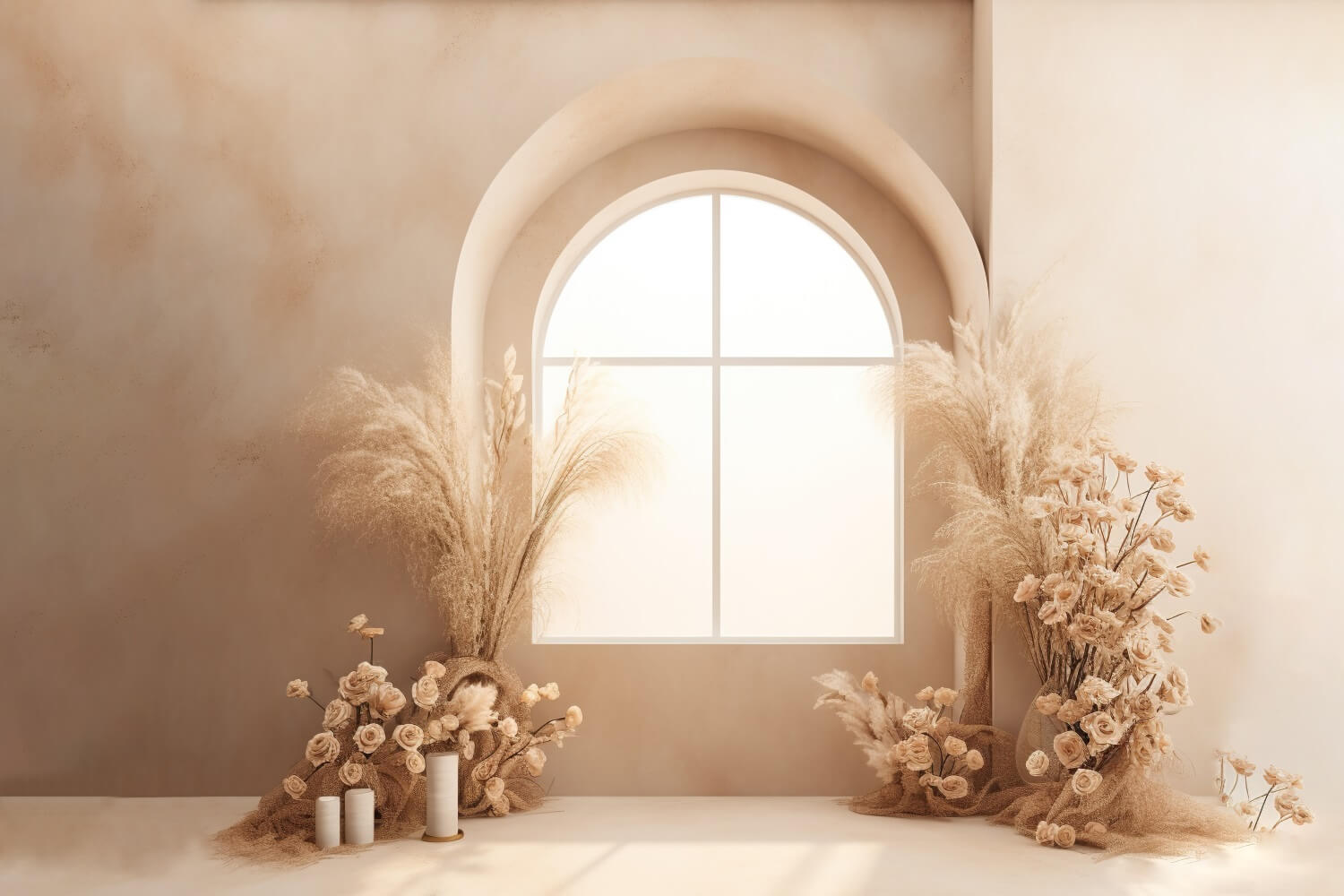 Ethereal Window Boho Photography Backdrop UK RR7-18