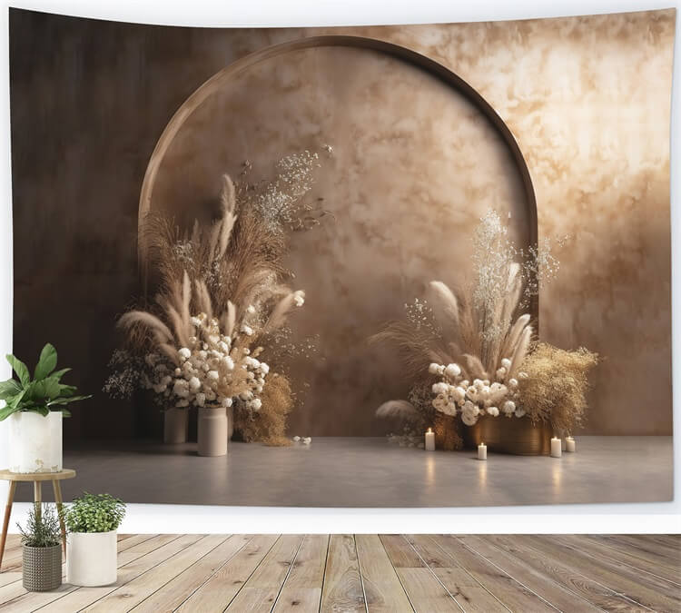 Dreamy Desert Boho Photography Backdrop UK RR7-2